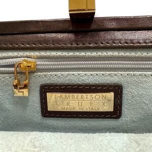 Italian Leather Clutch Bag – Gold Hardware, Quiet Luxury, Made in Italy, Brown